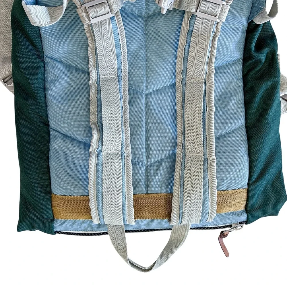 Poler Rolltop Backpack in‎ Dark Green Casual Hiking School Canvas Adjustable